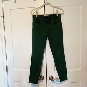 Madewell Green Skinny Jeans, 28